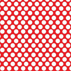 Red Large Polka Dot Print