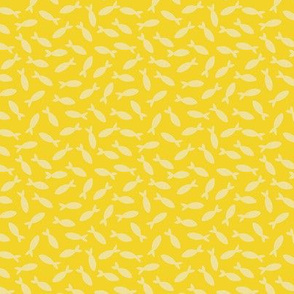 Fish Shoal in Lemon Yellow - Small