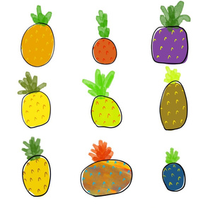 Rainbow Pineapples