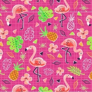 Fancy Flamingos - pink