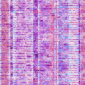 Fragmented Circle Stripes, Violet