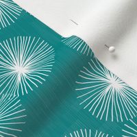Small Dandelions M+M Teal by Friztin