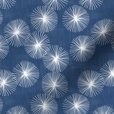 Small Dandelions M+M Navy Blue by Friztin
