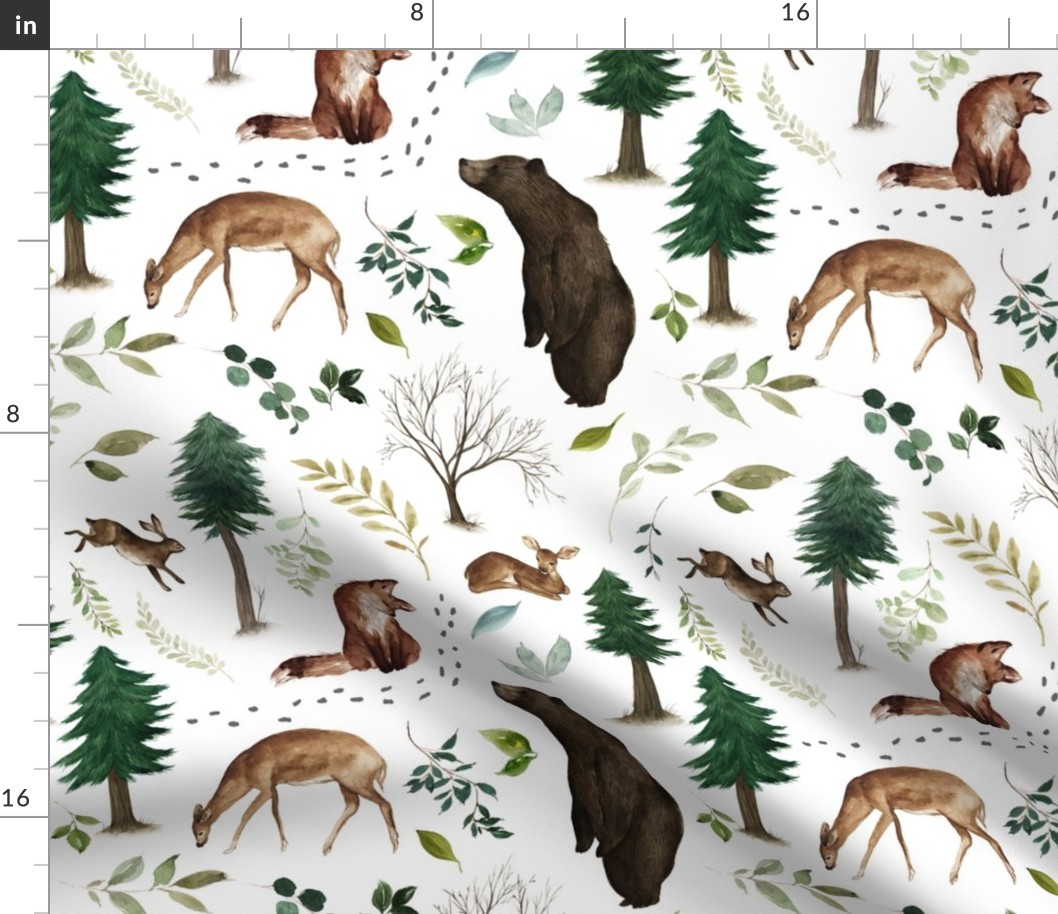 12" Woodland Animals in the Forest
