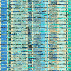 Fragmented Stripes, Aqua