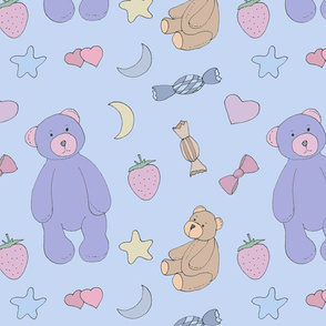 Dreaming Bears (blue)