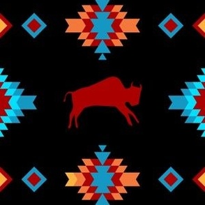 Native Design with bison