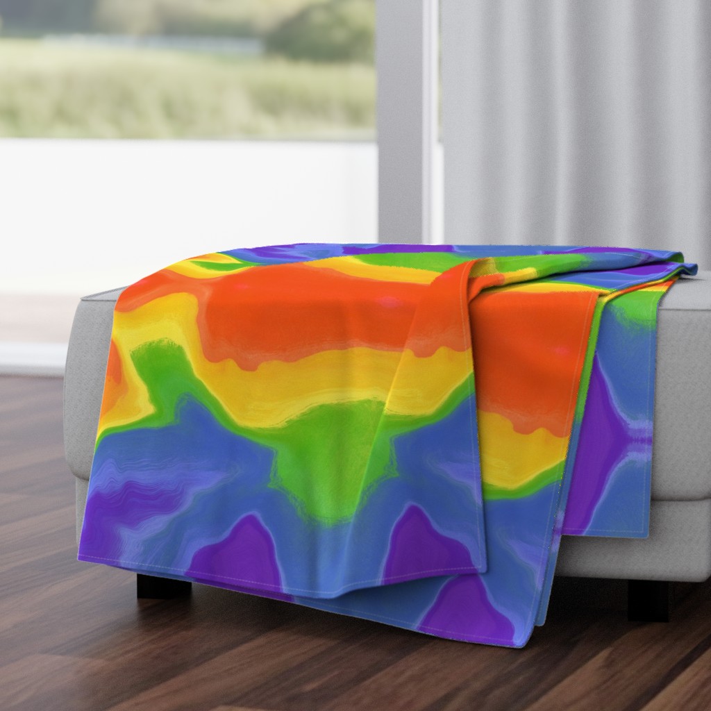 Rainbow Abstract Fluid ARt