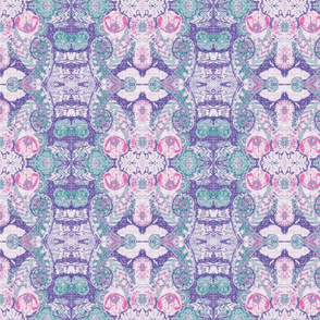 Paisley Purple Light  Pink Rose Teal-ch-ch-ch-ch