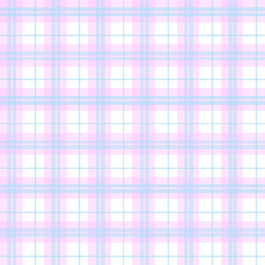 Plaid Pink Blue Light