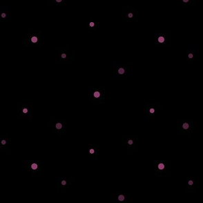 Midsummer Night - tiny dots - black and pink