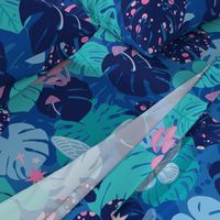 Tropical Monstera Magic - Large Scale