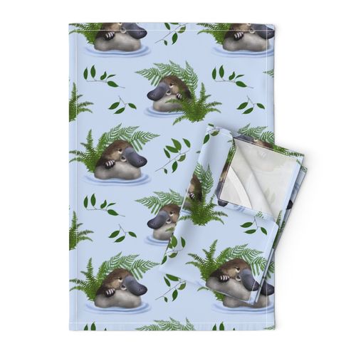 Platypus & Ferns Blue