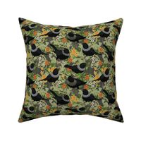 Ruth Bader GinsBIRD SMALL floral gray