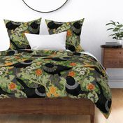 Ruth Bader GinsBIRD LARGE floral gray