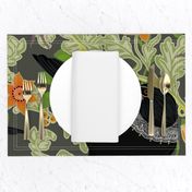 Ruth Bader GinsBIRD LARGE floral gray