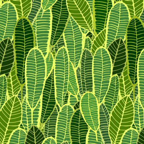 Tropical Leaf Carpet