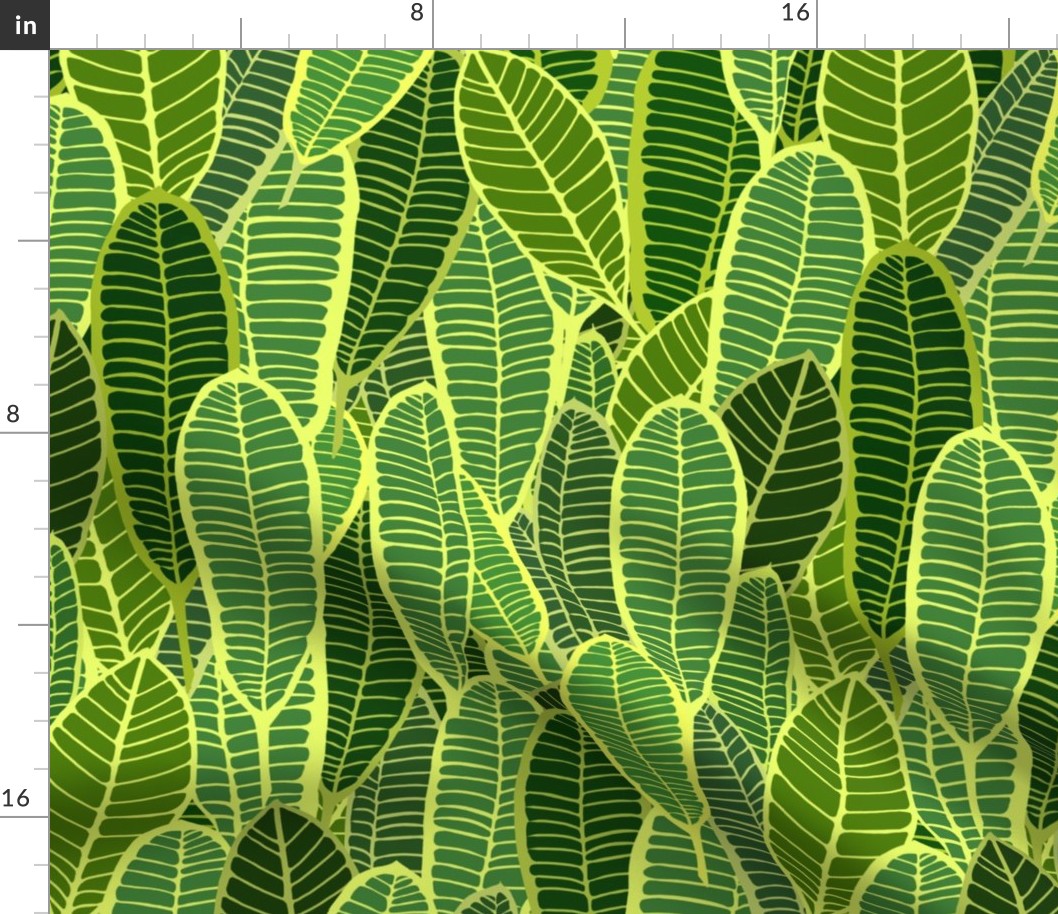 Tropical Leaf Carpet