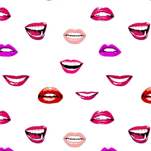 Lips abstract pattern 