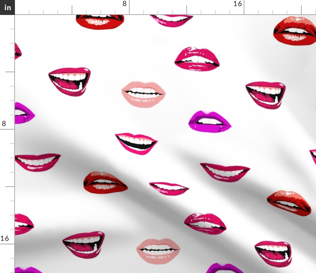 Lips abstract pattern 