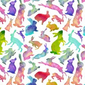 Watercolor Bunnies