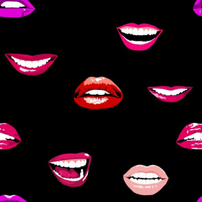 Lips,lipstick abstract pattern 