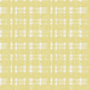 Gold and white plaid