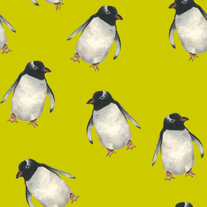 Penguin Pals - Chartreuse - Large