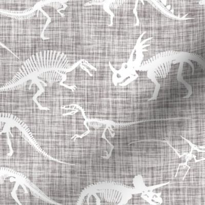 dinosaur bones // silver linen