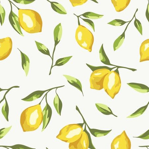 lemons - white background