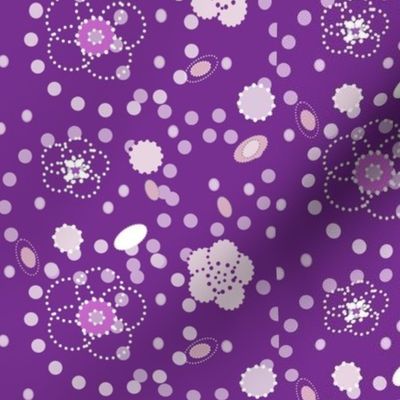 DITSY DOTTIES 2DARK LILAC