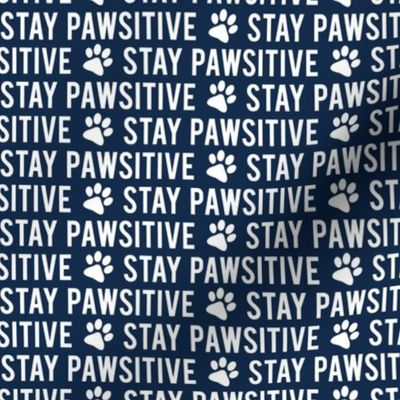Stay pawsitive - navy - LAD20