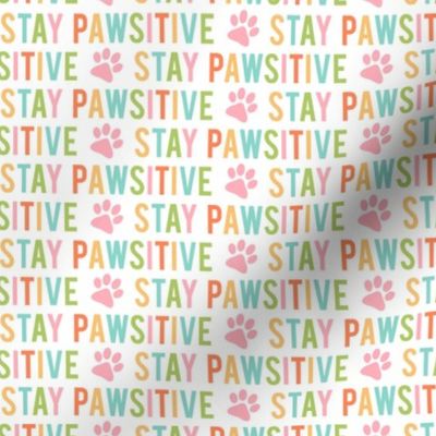 Stay pawsitive - multi pastels - LAD20
