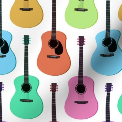 Rainbow Acoustic Guitars