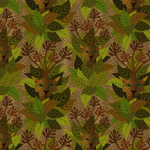 Surreal tropical leopard cammo