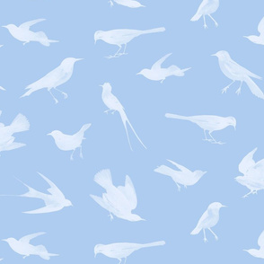 FEATHERED FRIENDS_BLUE PORCELAIN 