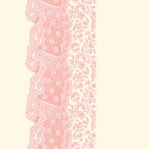 Matilda Lace ~ Border Print ~ Pierina on Cosmic Latte 