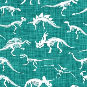 dinosaur bones // emerald linen
