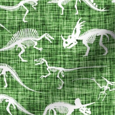 dinosaur bones // grass linen
