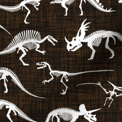 dinosaur bones // carob linen