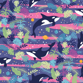 orcas paradise - big wallpaper