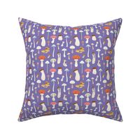 Dreamy Mushrooms Pattern in Purple, Small