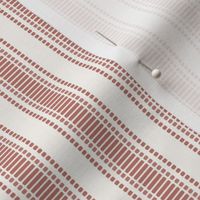 Grosgrain Stripe: Dusty Coral & Cream 3/4" Stripe