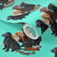 labrador retriever puppies and toys