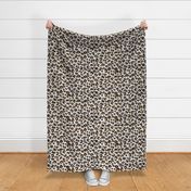 Leopard Print on a wood background - large scale