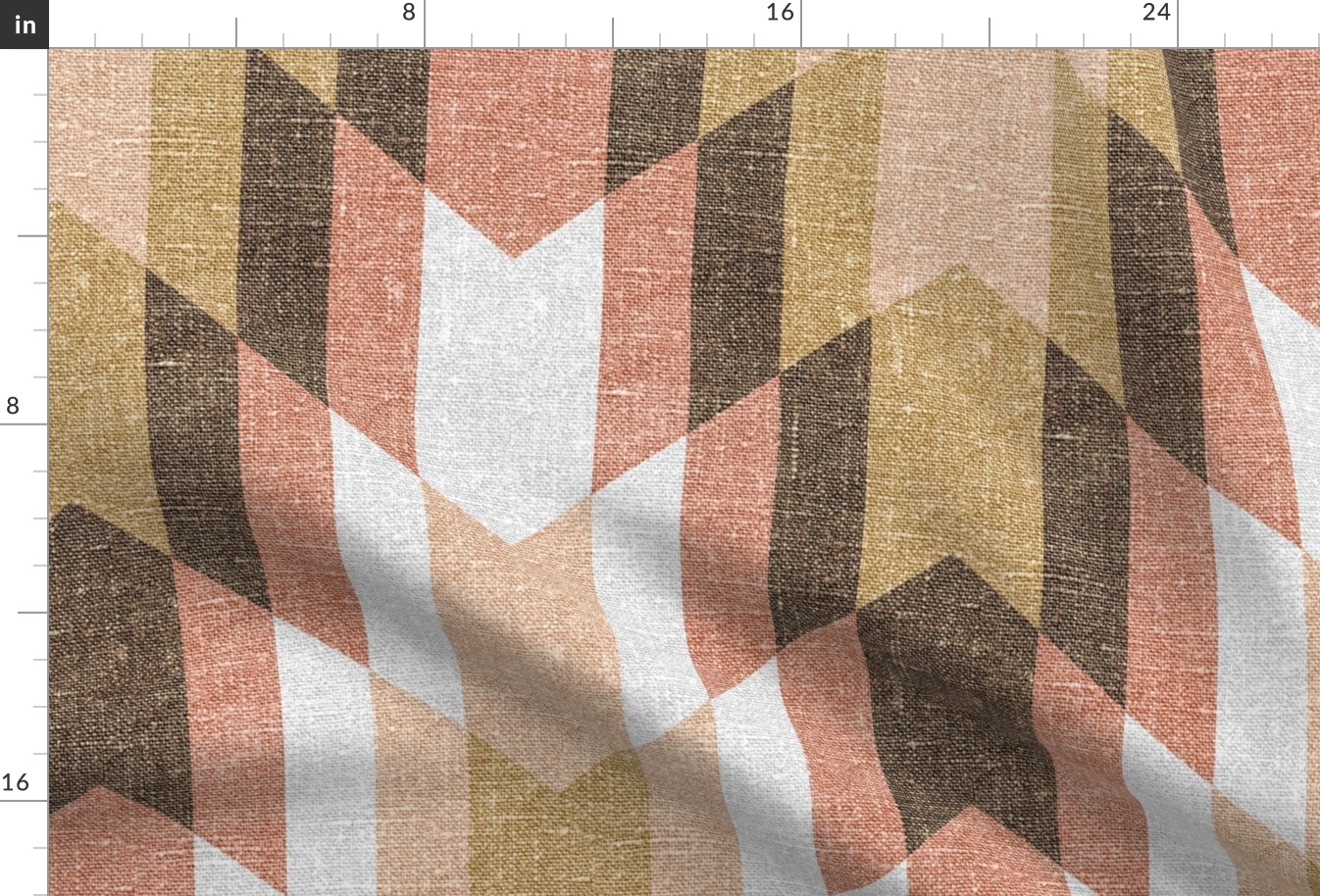 Tribal Texture Pattern 1 Muted Fall - large scale