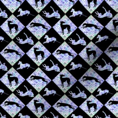 Greyhound Diamonds Mermaid Scales