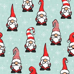 Christmas Gnomes - mint - LAD20