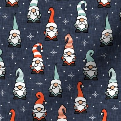 Christmas Gnomes - blue - LAD20