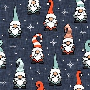 Christmas Gnomes - blue - LAD20